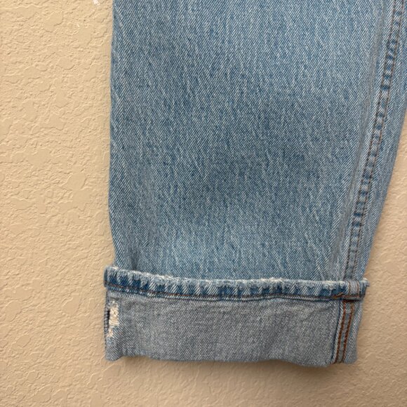 Abercrombie & Fitch The '90s Straight Ultra High Rise Light Wash Jeans 8 Long - Picture 8 of 12